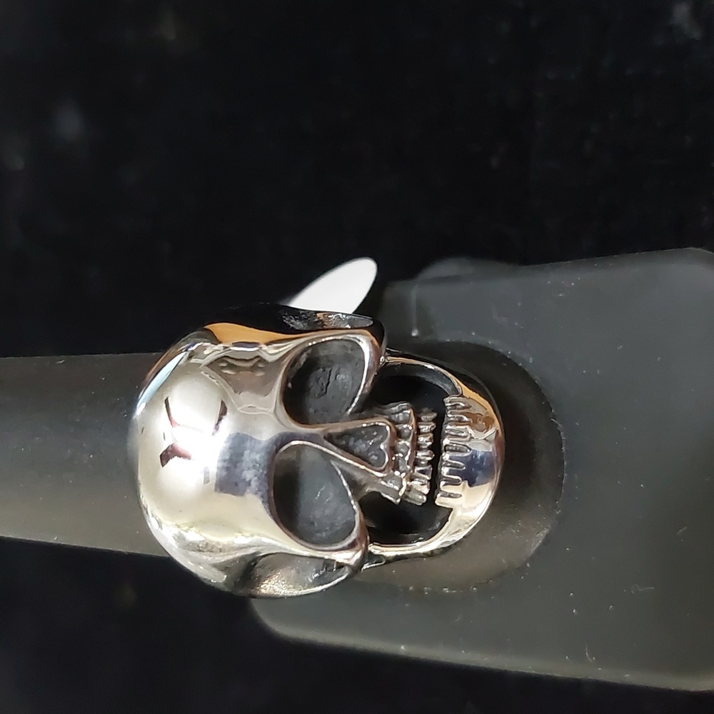 Stainless Steel Skull Ring Sz 9.  (Sold) Not For Sale